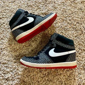 NIKE Force Dunk Polka Dot Wedge Sneakers Size 6